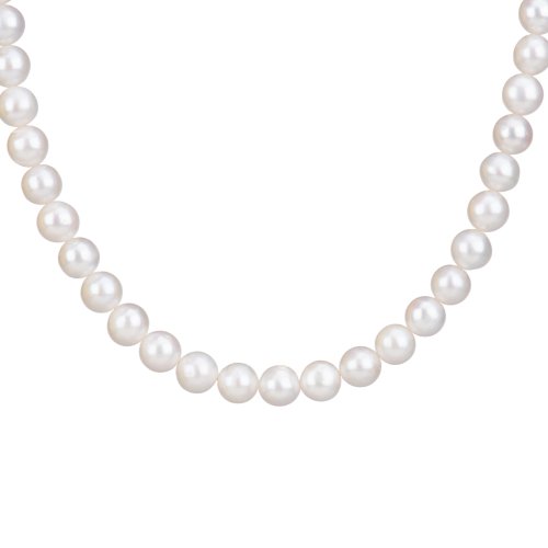 Fresh water pearls necklace with gold plated findings.